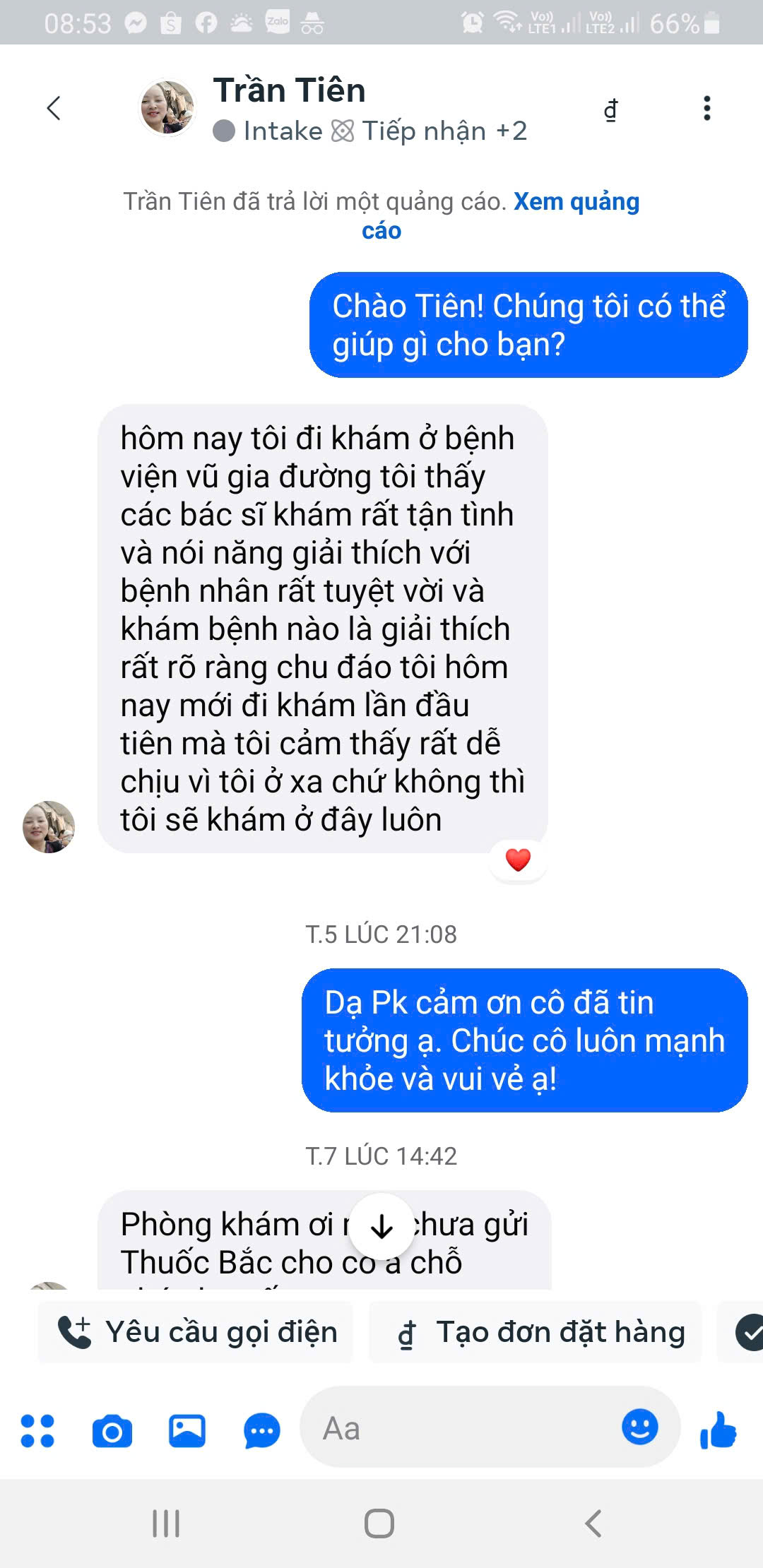 Feedback Vũ Gia Đường